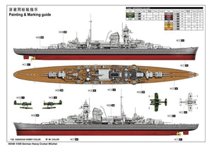 Trumpeter 05346 German Heavy Cruiser Blucher 1/350 – zdjęcie 2