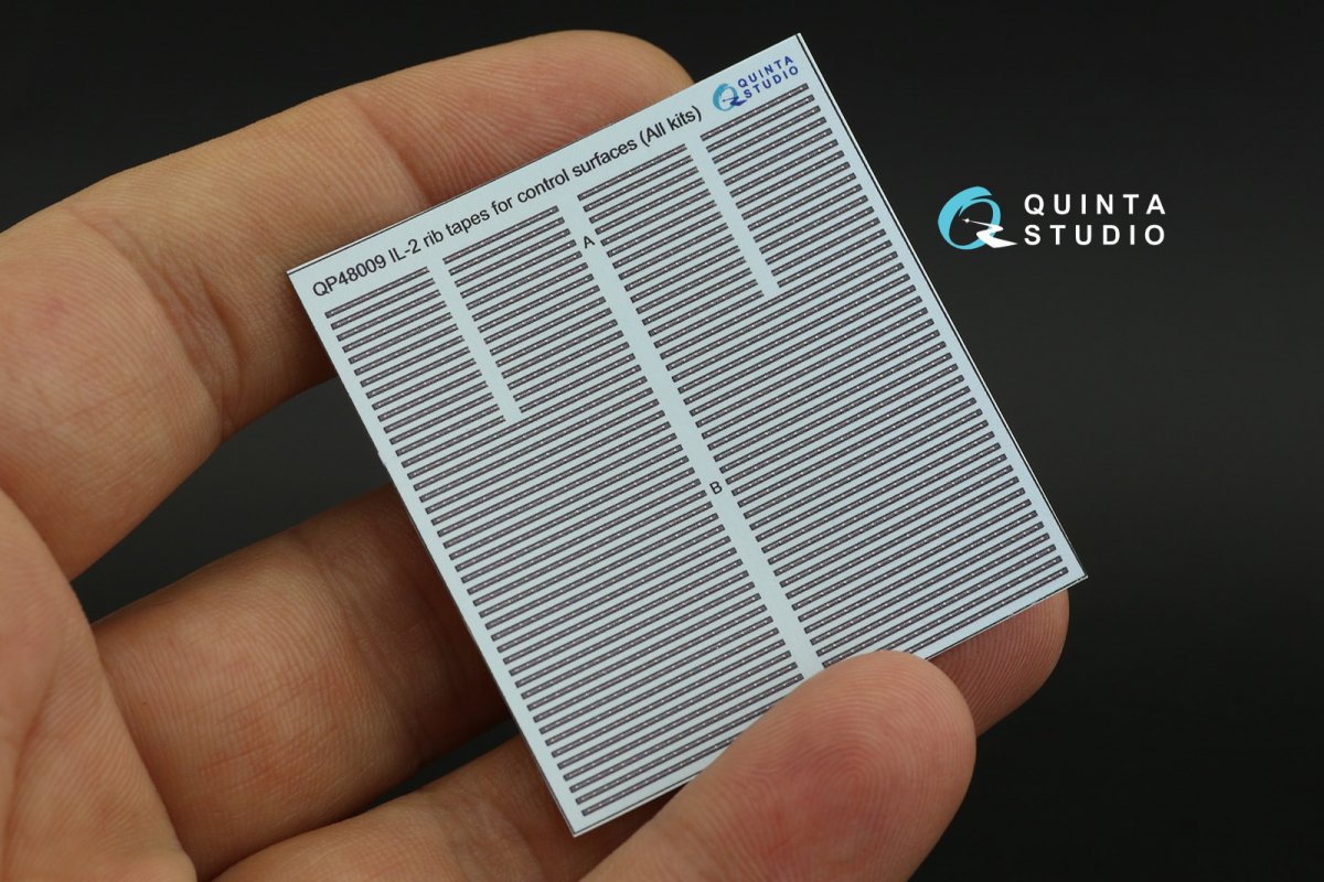 Quinta Studio QP48009 IL-2 rib tapes for control surfaces (All kits) 1/48 – zdjęcie 6