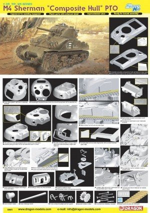 Dragon 6441 M4 Sherman "Composite Hull" PTO 1/35
