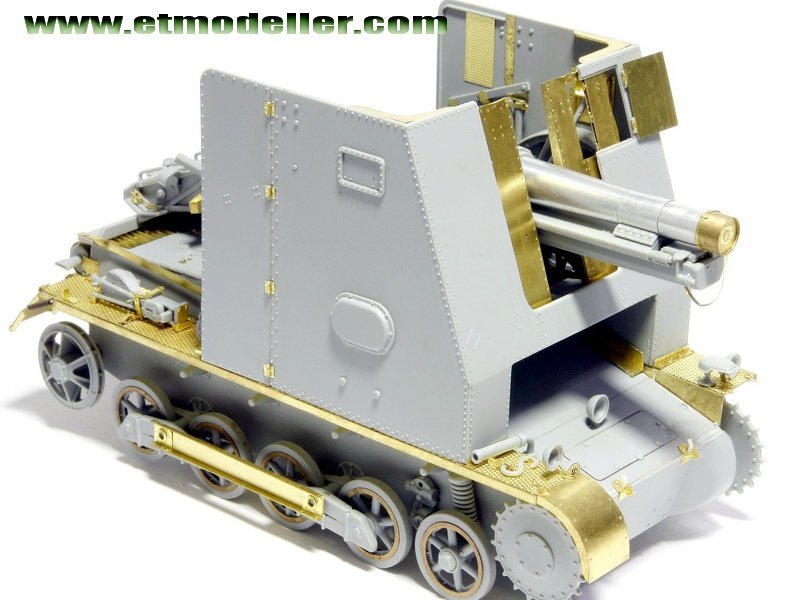 E.T. Model E35-007 WWII German Pz.Kpfw.I Ausf.B 15cm &amp;quot;BISON&amp;quot; (For DRAGON 6259) 1/35 – zdjęcie 5