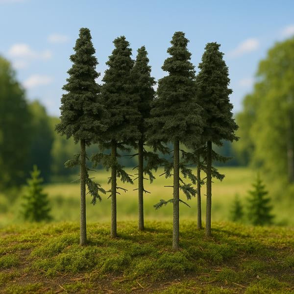 Model Scene SK110 Spruce Tree with Trunk 10/12cm (5pcs)