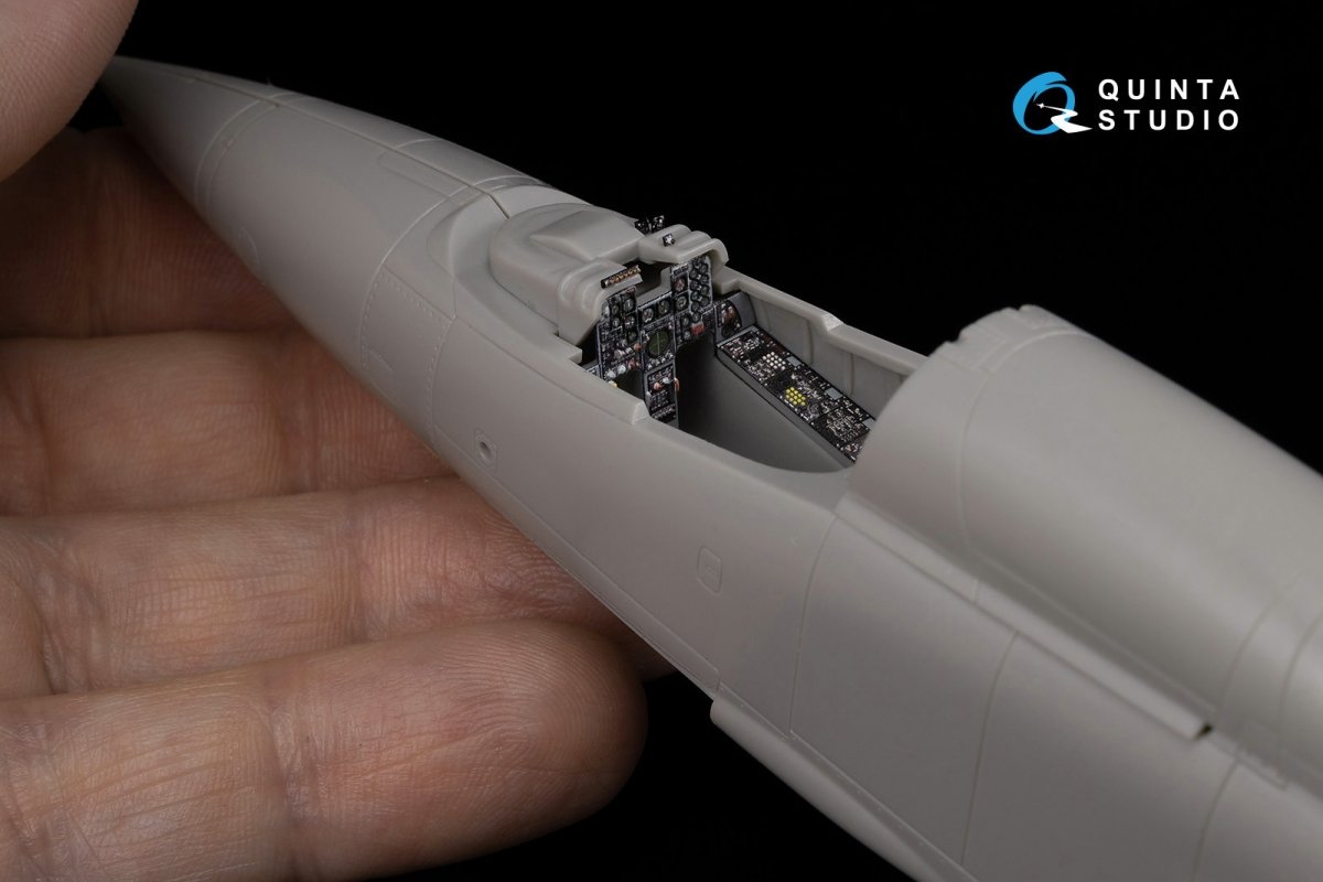 Quinta Studio QD48064 Mitsubishi F-1 3D-Printed &amp;amp; coloured Interior on decal paper (Hasegawa) 1/48 – immagine 8