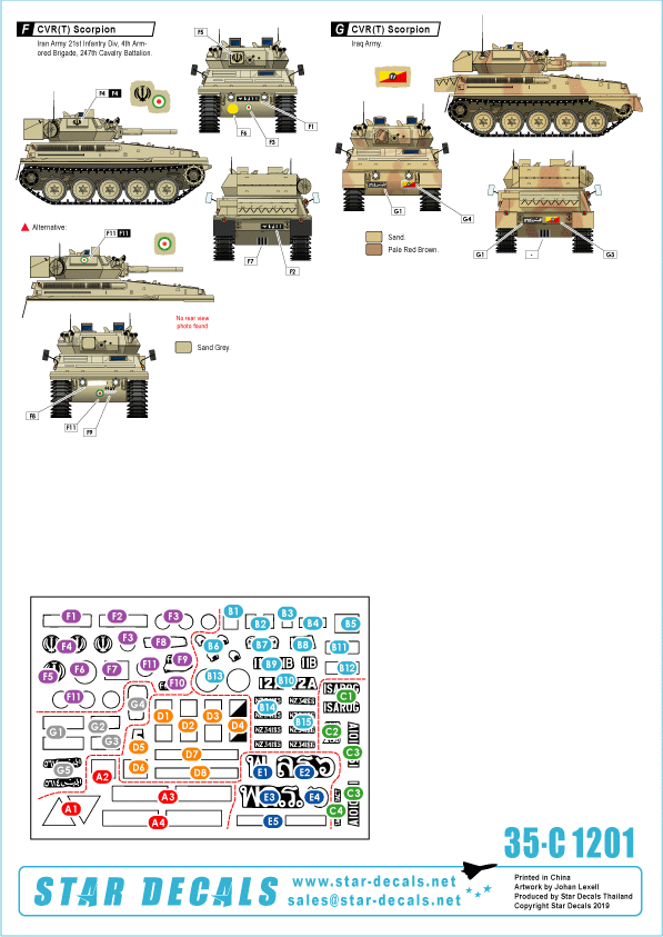 Star Decals 35-C1250 South East Asia 1950s. 1/35 – image 3