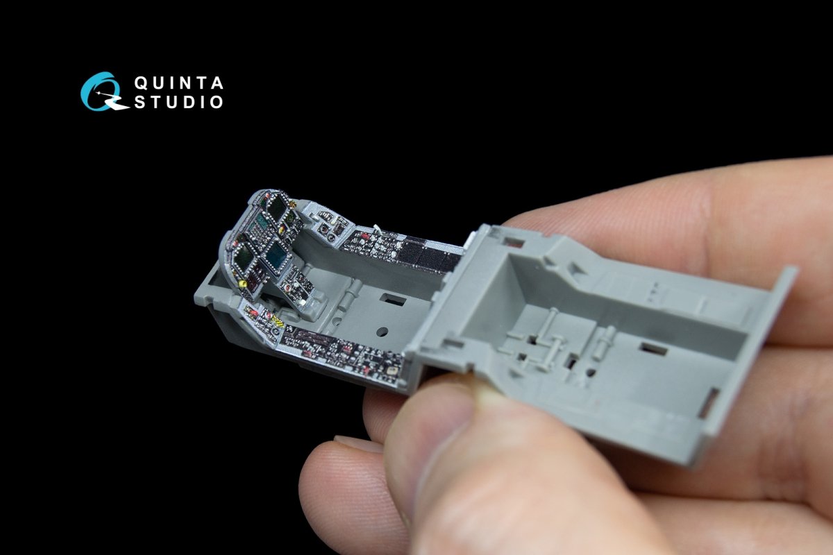 Quinta Studio QD48044 F/A-18C (early) 3D-Printed &amp;amp; coloured Interior on decal paper (for Kinetic) 1/48 – zdjęcie 3
