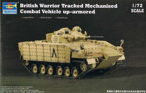 Trumpeter 07102 British Warrior Tracked Mechanized Combat Vehicle up-armored (1/72)