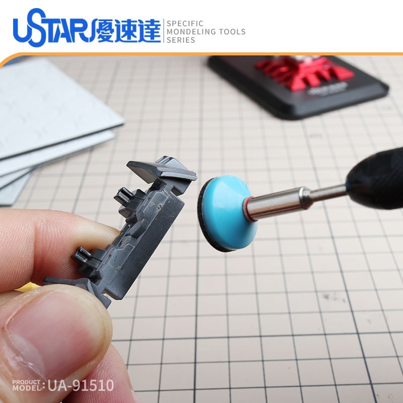 U-Star UA-91510 Round prc-cut sandpaper grinding head (Okrągła głowica szlifierska z papierem ściernym) – zdjęcie 3