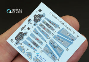 Quinta Studio QD48001 Yak-3 3D-Printed &amp;amp; coloured Interior on decal paper (for 4814 Zvezda kit) 1/48 – zdjęcie 3