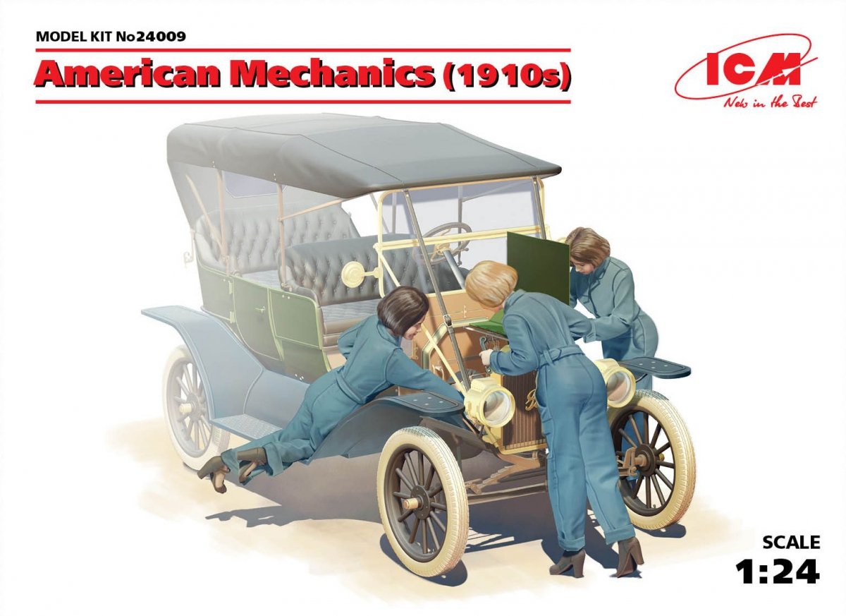 ICM 24009 American mechanics (1910s) (3 figures) 1/24
