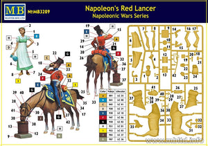 Master Box 3209 Napoleon&amp;#39;s Red Lancer Napoleonic War Series 1/24 – image 2
