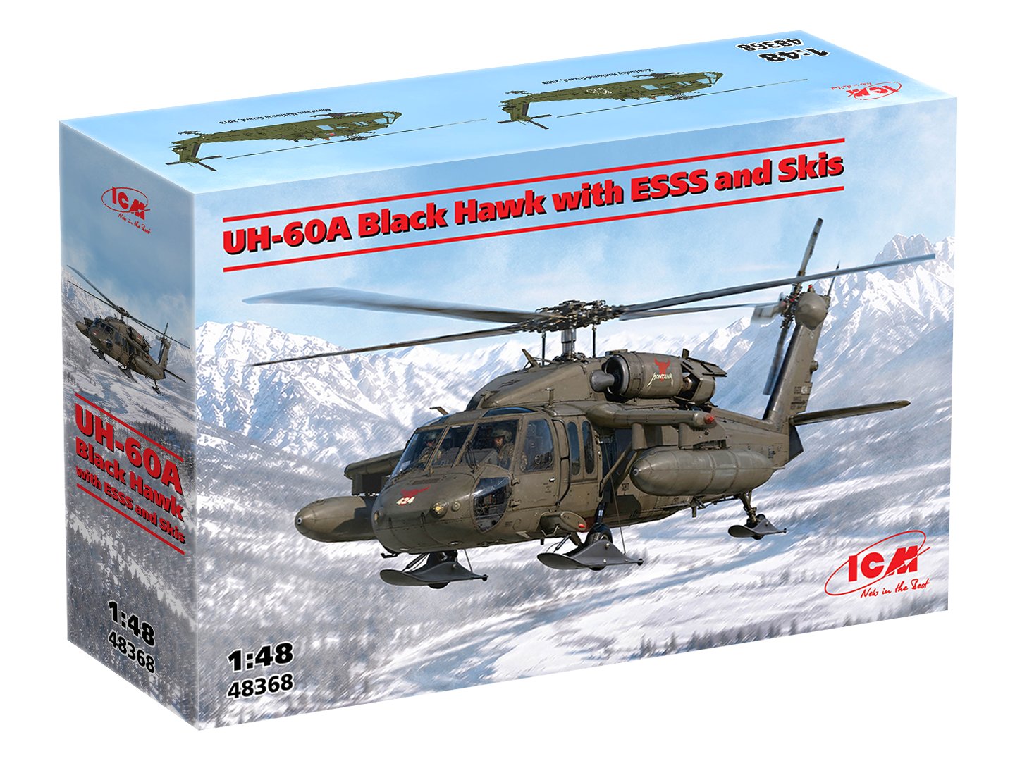 ICM 48368 Sikorsky UH-60A Black Hawk with ESSS and Skis 1/48 – zdjęcie 2