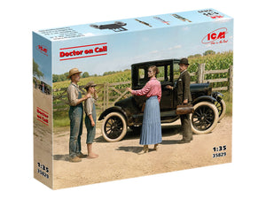 ICM 35829 Doctor on Call - Ford Model T and 4 Figures 1/35 – zdjęcie 2