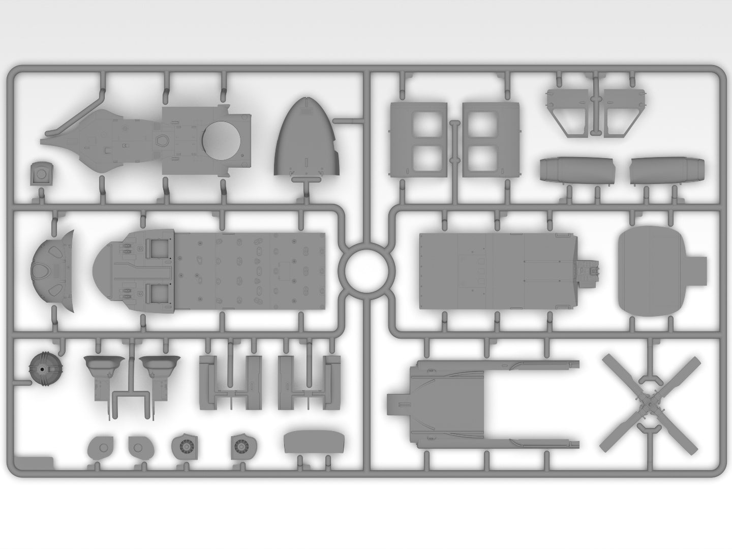 ICM 48368 Sikorsky UH-60A Black Hawk with ESSS and Skis 1/48 – zdjęcie 9