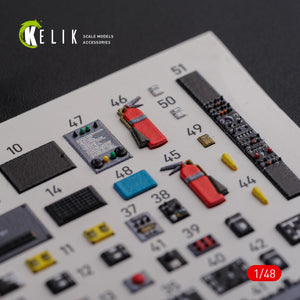 KELIK K48091 CH-46E Cargo compartment interior 3D decals for Academy kit 1/48 – zdjęcie 7