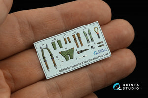 Quinta Studio QD48304 Harrier Gr.3 late 3D-Printed &amp;amp; coloured Interior on decal paper (Kinetic) 1/48 – zdjęcie 7