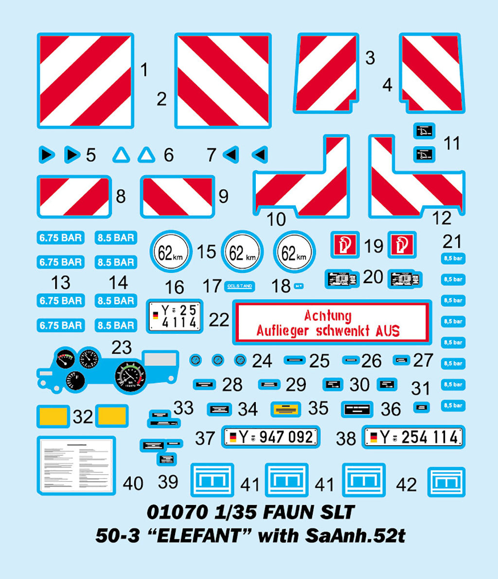 Trumpeter 01070 Faun SLT 50-3 Elefant with SaAnh.52t 1/35 – immagine 24