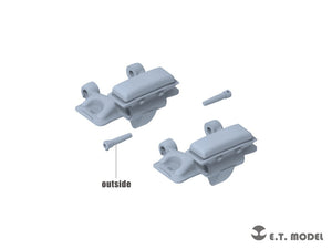 E.T. Model P35-406 WWII German Sd.kfz.251/Sd.kfz.11 Track links &amp;amp; Sprockets Late 3d Printed 1/35 – zdjęcie 3
