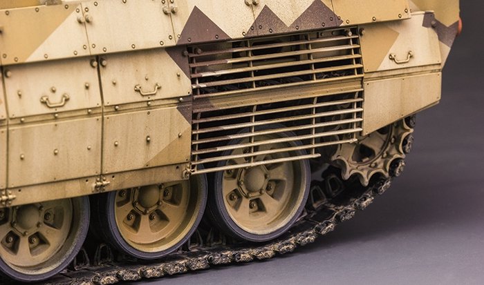 Meng Model TS-010 RUSSIAN TERMINATOR FIRE SUPPORT COMBAT VEHICLE BMPT w/KMT-8 1/35 – zdjęcie 6