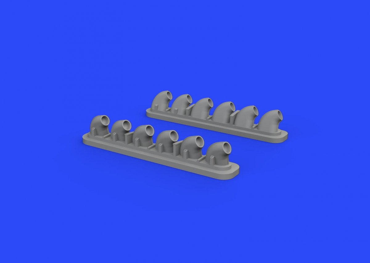 Eduard 632135 Pots d'échappement P-40E 1/32 HASEGAWA