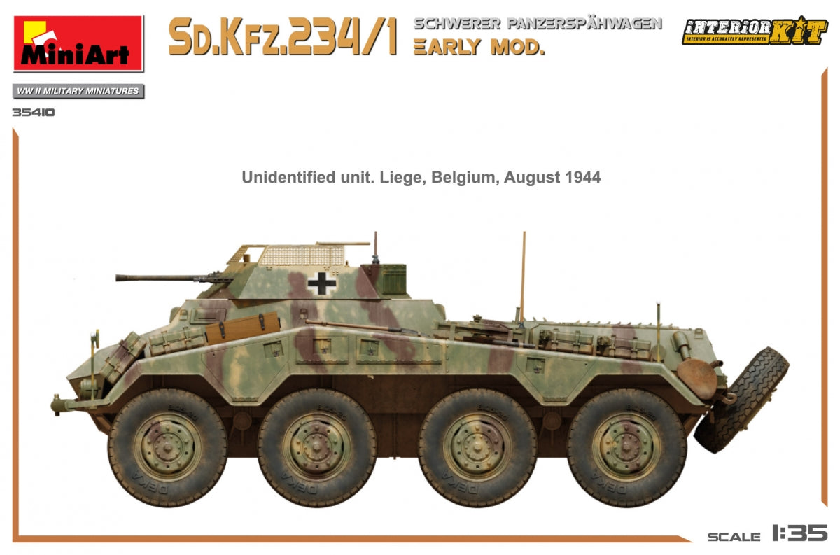MiniArt 35410 Sd.Kfz.234/1 Schwerer Panzerspahwagen. EARLY MOD. INTERIOR KIT 1/35 – zdjęcie 13