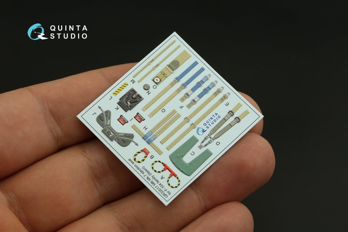 Quinta Studio QR32017 MB Mk.7 seat for F-104 family (Italeri) 1/32 – zdjęcie 6