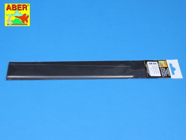 Aber SR04 Steel round rods fi 0.4mm length 250mm x12 pcs. – image 3