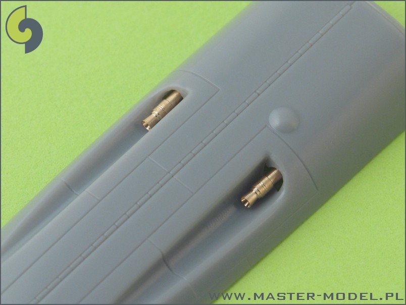 Master AM-48-011 Bf 109 G5 - G14, K armament set (MG 131 tips) &amp;amp; Pitot Tube 1/48 – zdjęcie 2