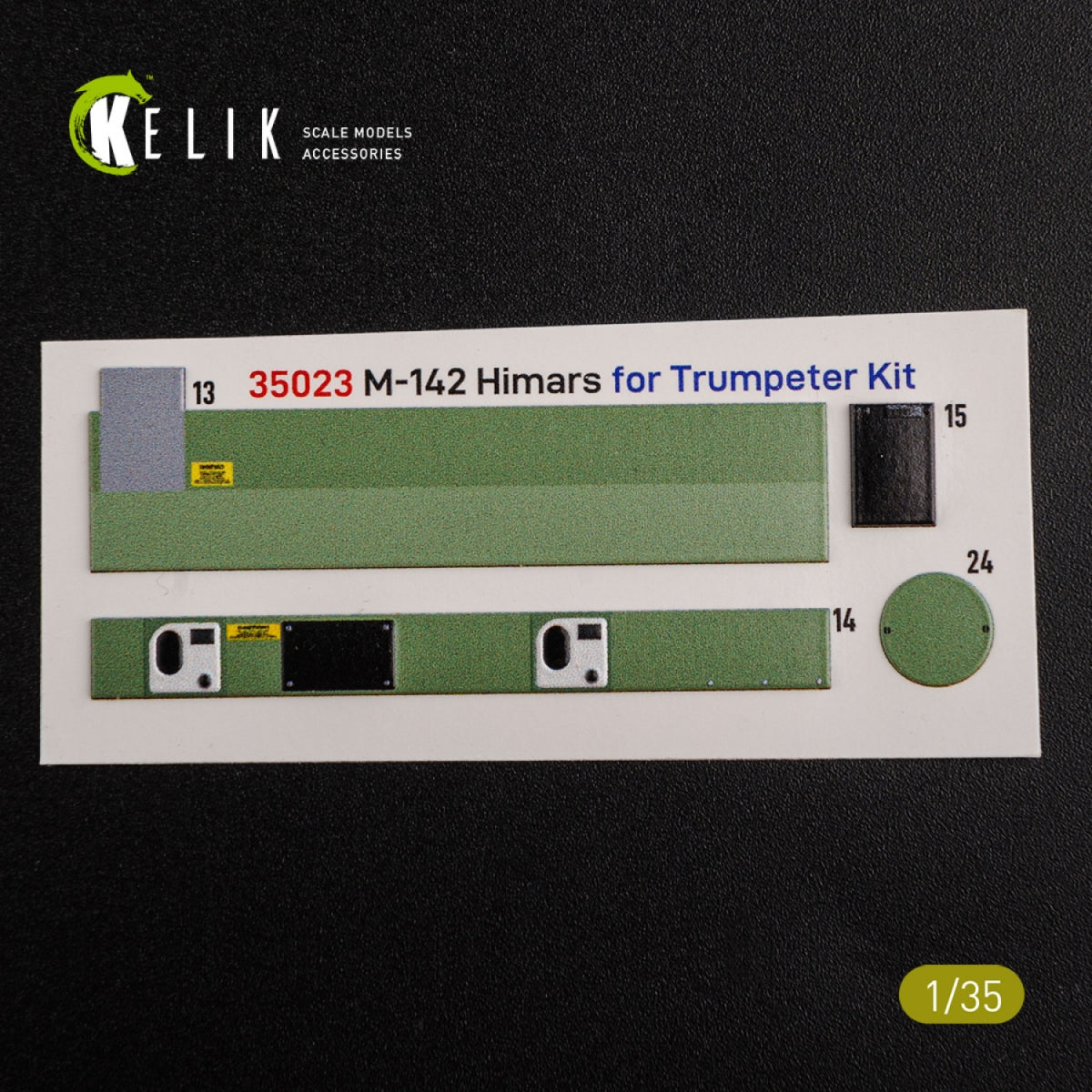 KELIK K35023 M142 HIMARS - Interior 3D Decal and classic Decal for Trumpeter kit 1/35 – zdjęcie 2