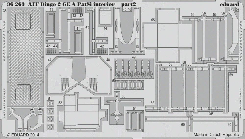 Eduard 36263 ATF Dingo 2 GE A PatSi interior REVELL 1/35 – zdjęcie 2