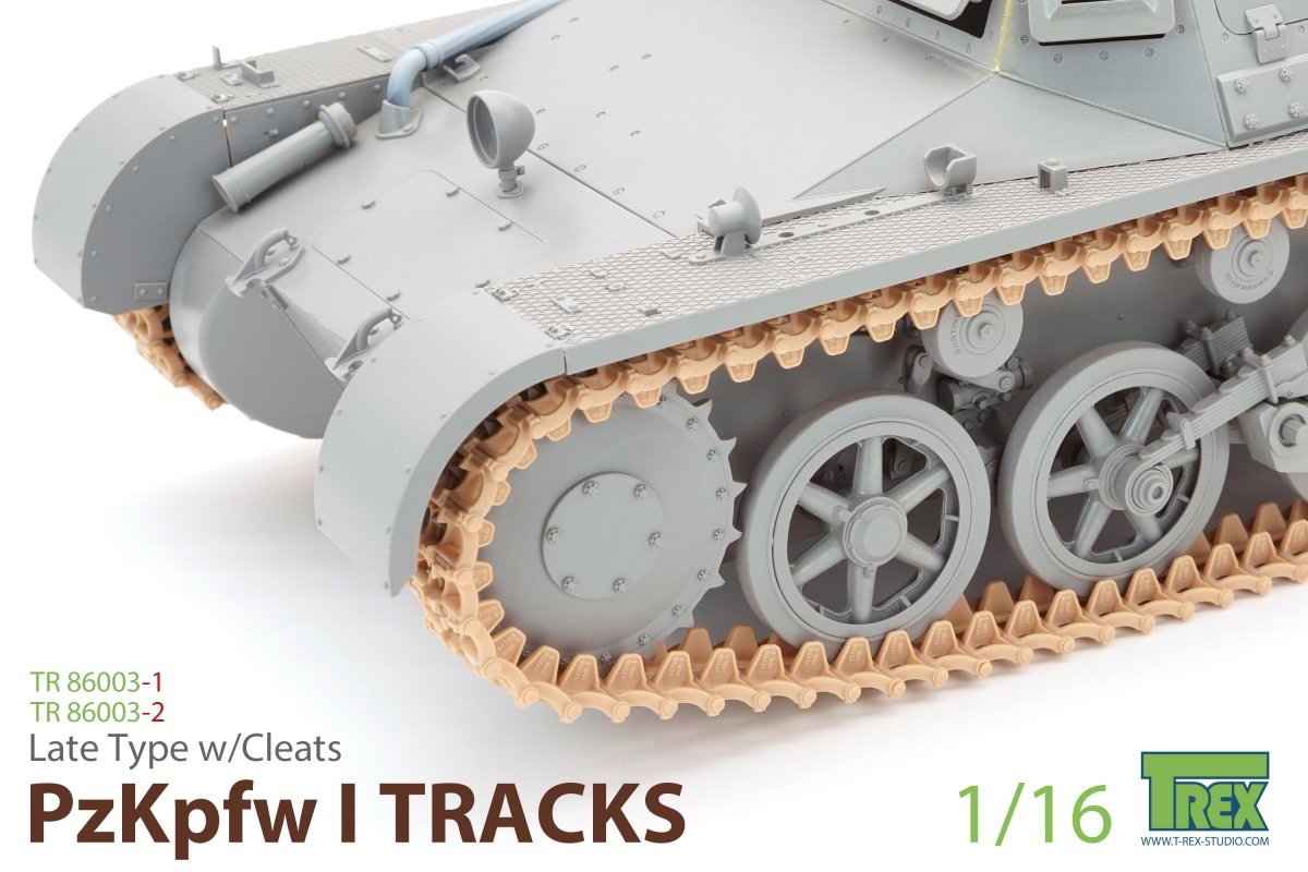 T-Rex Studio TR86003-2 PzKpfw I Tracks Late Type w/Cleats for Ausf.B 1/16 – zdjęcie 2