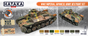 Hataka HTK-CS69 ORANGE LINE – WW2 Imperial Japanese Army AFV paint set (8x17ml) – image 2