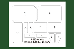 Hobby Boss 85525 M1070 Gun Truck 1/35 – zdjęcie 18