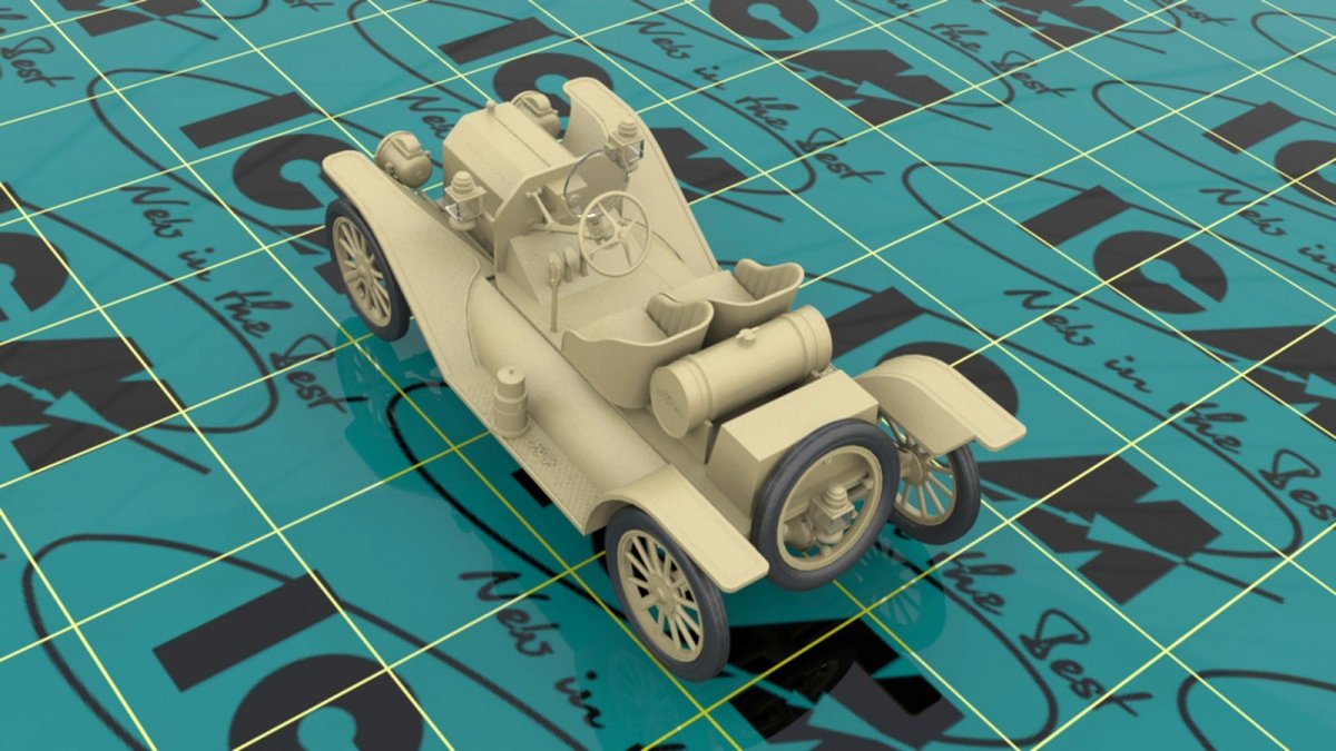 ICM 24026 Model T 1913 Speedster with American Sport Car Drivers 1/24 – image 4