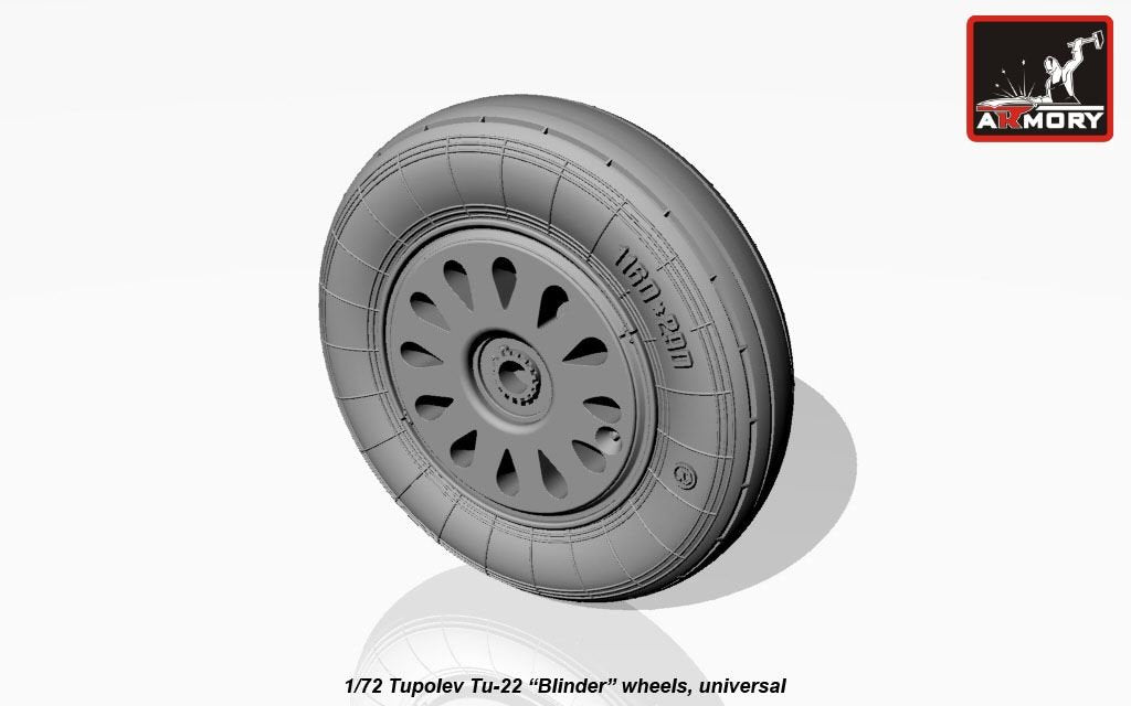 Armory Models AW72043 Tupolev Tu-22 Blinder wheels 1/72 – zdjęcie 8