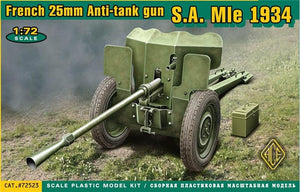 ACE 72523 French 25mm Anti-tank gun S.A. Mle 1934 1/72