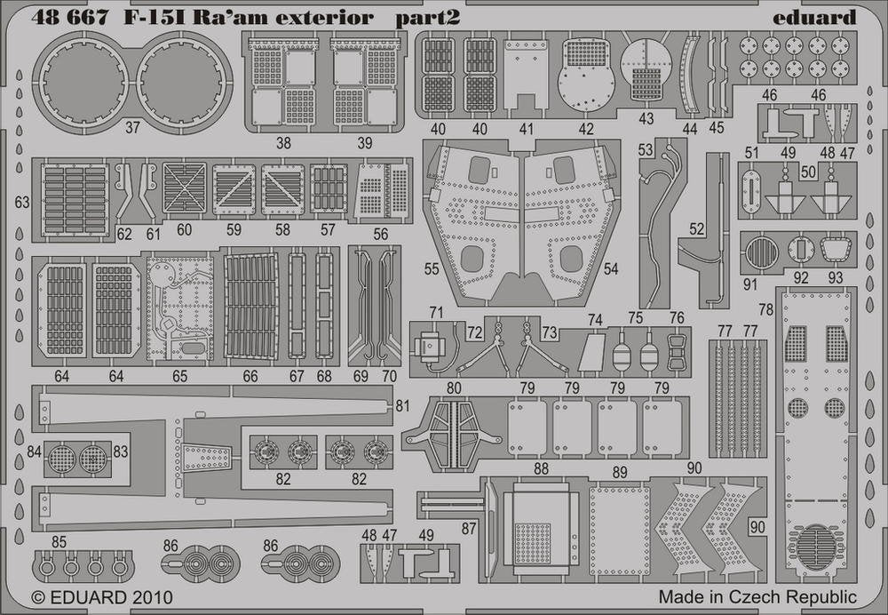 Eduard 48667 F-15I RaaM exterior 1/48 Academy