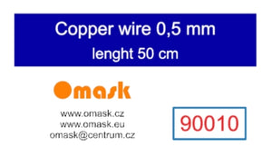 Omask 90010 Copper wire 0,5 mm lenght 50 cm