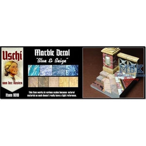 Uschi van der Rosten 1019 Horten Marbel Decal Blue/Beige 1/35