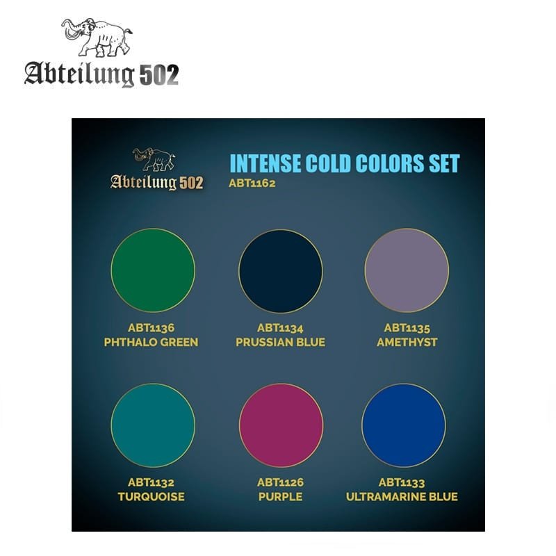 502 Abteilung ABT1162 – INTENSE COLD COLORS SET (6pcs) – zdjęcie 2