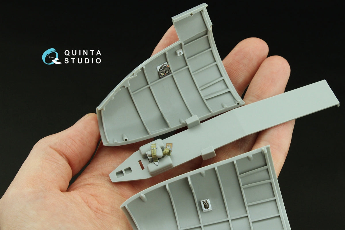 Quinta Studio QD32236 Boeing B-17E/F Navigator, bombardier, waist and tail gunners compartments. 3D-Printed coloured Interior (HK models) 1/32 – zdjęcie 5