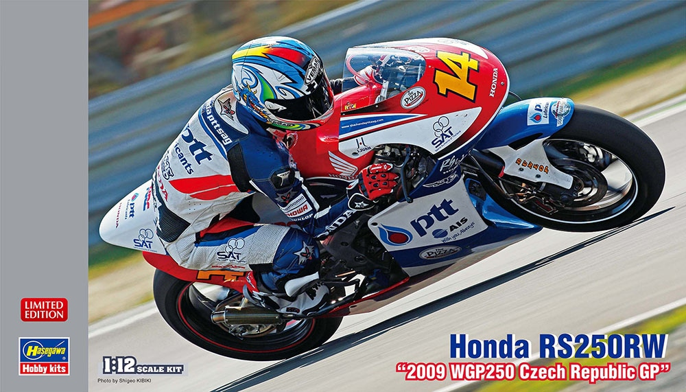 Hasegawa 21757 Honda RS250RW &amp;quot;2009 WGP250 Czech Republic GP&amp;quot; 1/12