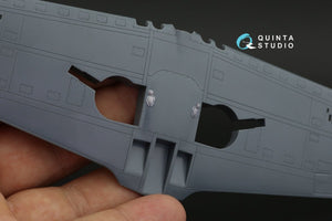 Quinta Studio QD48247 P-39 3D-Printed &amp;amp; coloured Interior on decal paper ( Eduard ) 1/48 – immagine 7