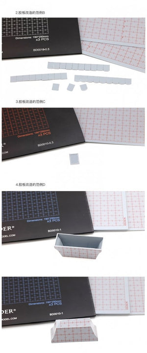 Border Model BD0010-0.8 Plastic card for Modelling 190x250 - 0.8mm ( 3 PSC ) – Bild 3