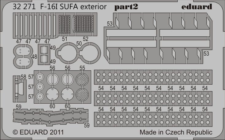 Eduard 32271 F-16I SUFA exterior ACADEMY 1/32 – zdjęcie 2