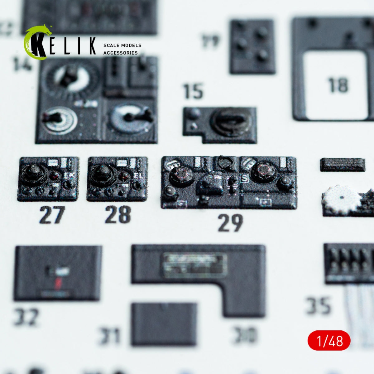 Kelik K48142 Do-217 K/M - interior 3D decals for ICM kit 1/48