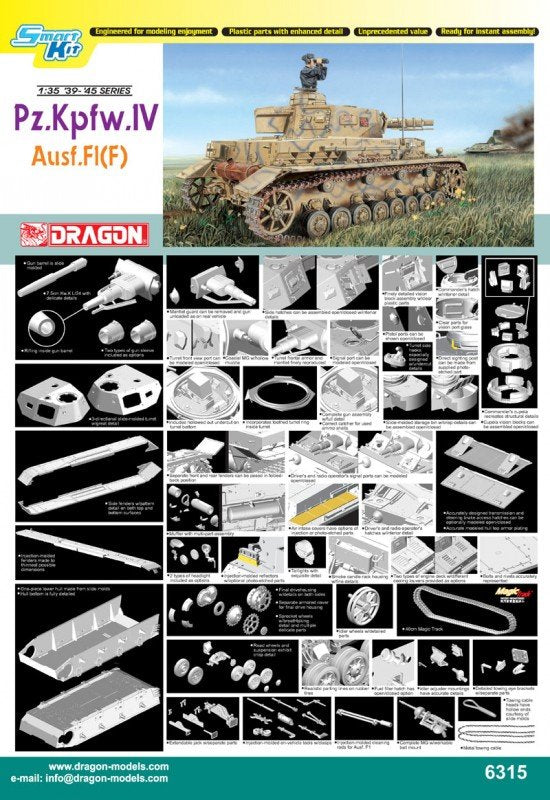Dragon 6315 Pz.Kpfw IV Ausf. F1 (F) 1/35 – image 2