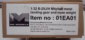 HK Models 01EA01 B-25H/J Mitchell Landing Gear &amp;amp; Weight (for HK Models B-25) 1/32 – zdjęcie 2