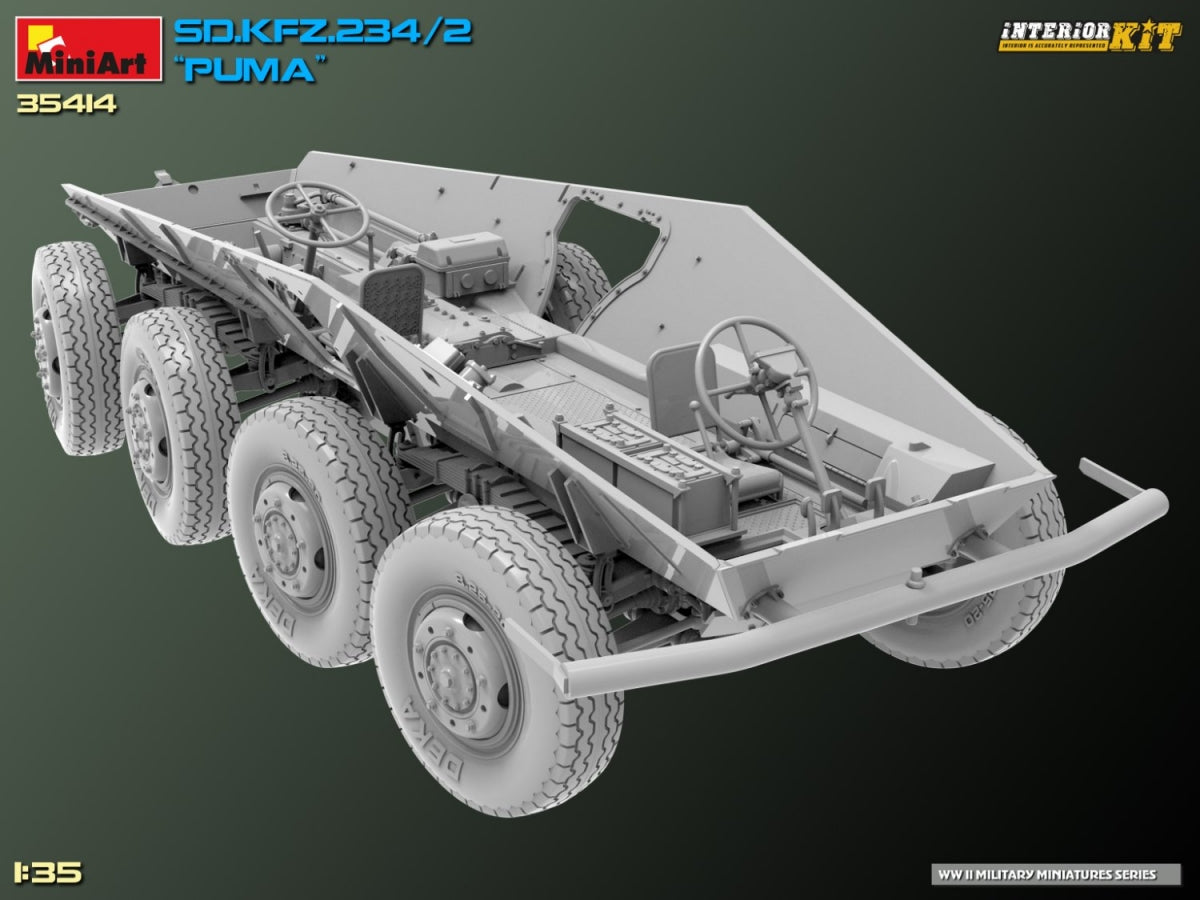 MiniArt 35414 Sd.Kfz. 234/2 PUMA. INTERIOR KIT 1/35 – zdjęcie 34