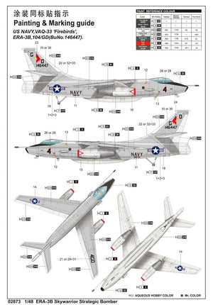 Trumpeter 02873 ERA-3B Skywarrior Strategic Bomber – zdjęcie 3