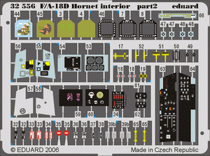Eduard 32556 F-18D interior 1/32 ACADEMY – image 2