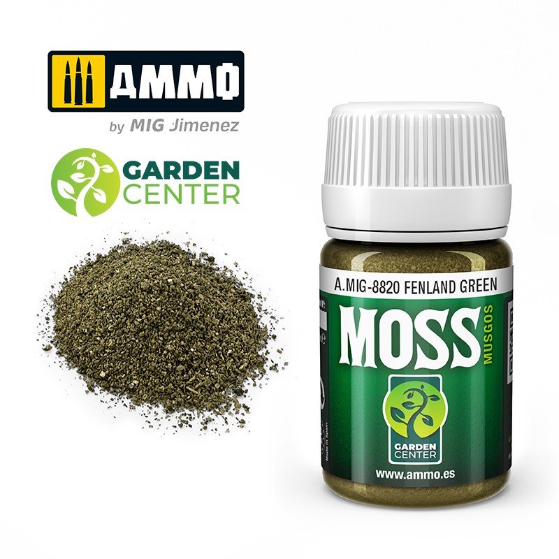 AMMO of Mig Jimenez 8820 Fenland Green MOSS 35ml